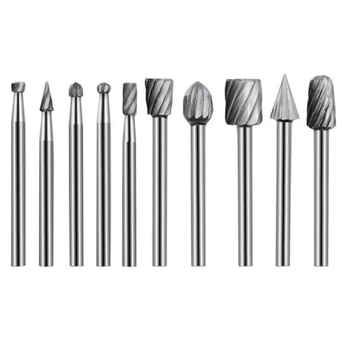 Frezenset - 10-Delig - Mini Houtfreesboren Set - Freesboor -, Doe-het-zelf en Verbouw, Gereedschap | Handgereedschap, Nieuw, Verzenden
