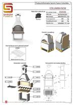 ACTIE - Betonnen barbecue - Houtskool en hout - Columbia, Tuin en Terras, Houtskoolbarbecues, Nieuw, Sarom Fuoco, Ophalen of Verzenden