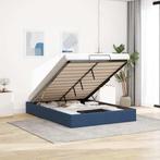 vidaXL Bedframe zonder matras 140x200 cm stof blauw, 140 cm, 200 cm, Stof, Verzenden