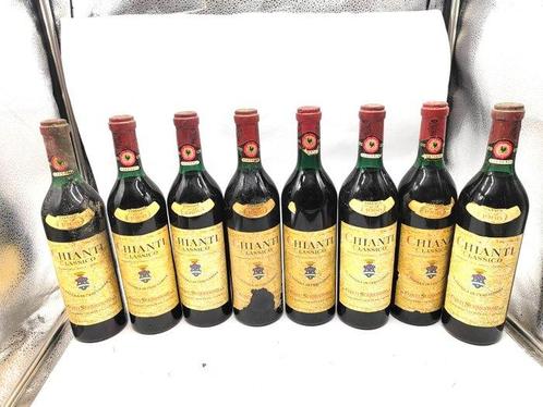 1966 Conti Serristori - Chianti Classico - 8 Flessen (0.75, Verzamelen, Wijnen