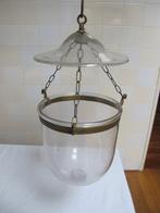 Plafondlamp - Antieke Mondgeblazen Bell Jar plafondlamp 1910, Antiek en Kunst