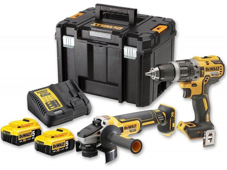DeWALT DCK2020P2T-QW - Comboset - Accuboormachine DCD791 &, Doe-het-zelf en Verbouw, Gereedschap | Handgereedschap, Zo goed als nieuw