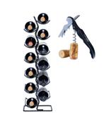 Wijnrek | 12 flessen | 22x16x70cm | Flessenrek | Staal, Verzenden, Nieuw