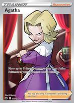 Agatha 186/198 FULL ART Chilling Reign, Hobby en Vrije tijd, Verzamelkaartspellen | Pokémon, Ophalen of Verzenden, Nieuw, Losse kaart