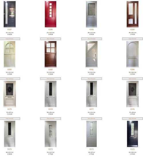 Nieuwe Hardhouten Voordeuren (vanaf 475 euro), Doe-het-zelf en Verbouw, Deuren en Horren, Buitendeur, Nieuw, Hout, Ophalen