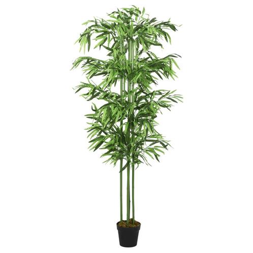vidaXL Kunstplant bamboe 384 bladeren 120 cm groen, Huis en Inrichting, Woonaccessoires | Kunstplanten en Kunstbloemen, Nieuw