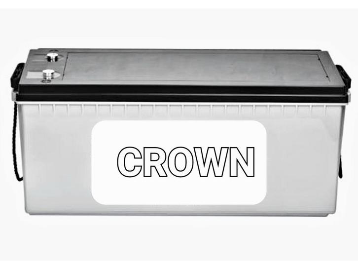Crown AGM Accu 180 Ampere, Auto-onderdelen, Accu's en Toebehoren, Verzenden