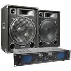 MAX Complete 1000W Speakerset MAX15 met Versterker, Nieuw, Verzenden