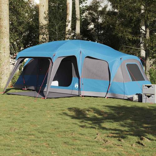 vidaXL Familietent met verandakoepel 9-persoons waterdicht, Caravans en Kamperen, Tenten, Nieuw, tot en met 2, Verzenden
