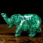 Eerste kwaliteit grote malachiet Olifant 3957,8 ct- 791.56 g, Verzamelen