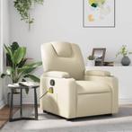 Massagestoel Creme Kunstleer | Tweedekansje | OP=OP, Huis en Inrichting, Stoelen, Ophalen of Verzenden, Nieuw, Overige kleuren