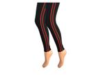 Dames legging - Katoen - Gestreept - Zwart-Rood, Kleding | Dames, Leggings, Maillots en Panty's, Nieuw, Verzenden