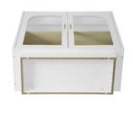 Witte Houten Kledingkast met 2 Deuren en Lades 79×35×80 cm, Verzenden, Nieuw