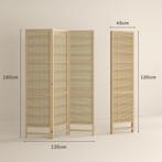 TRUUSK Kamerscherm van PP Rattan - 3-delig 135 x 180 cm - Op, Verzenden