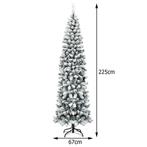 2dekans | Costway Kunstkerstboom Met Metalen Standaard -, Diversen, Ophalen of Verzenden, Zo goed als nieuw