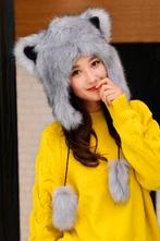 Wolf Muts Touwtjes Bontmuts Oortjes Bont Grijs Beer Husky Fl, Kleding | Dames, Mutsen, Sjaals en Handschoenen, Ophalen of Verzenden