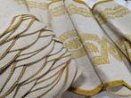 Puro Lino Vintage Anni 70: Eleganza Dorata per Progetti di