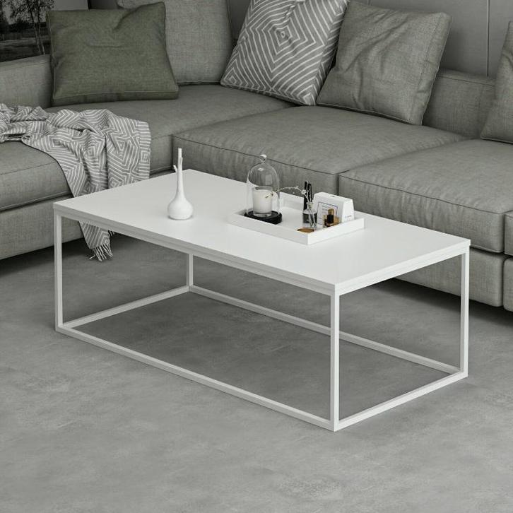 Asir 506MNR1203 Koffietafel Wit 120x60x42 cm van 119 voor 99, Huis en Inrichting, Tafels | Salontafels, Nieuw, Ophalen of Verzenden