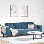 vidaXL Bankstel Blauw Fluweel, Huis en Inrichting, Banken | Bankstellen, Verzenden, Nieuw, Stof