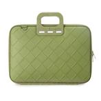 Bombata Intrecciato 15 / 16 inch Laptoptas Vlecht Lichtgroen, Computers en Software, Laptoptassen, Verzenden, Nieuw