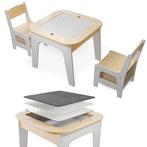 Kinderzitgroep Milou - Met 2 stoelen en 1 tafel - Naturel, Verzenden, Nieuw