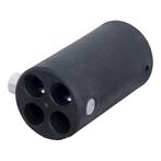 WENTEX® 4-weg vervangende Connector Ø40,6 mm - zwart, Muziek en Instrumenten, Licht en Laser, Verzenden, Nieuw