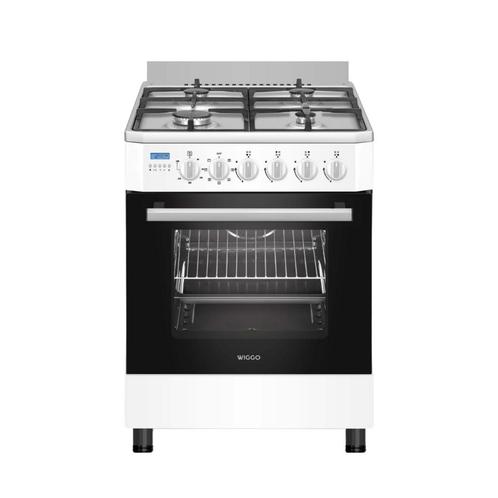 Wiggo WO-E609R(WX) Serie 9 - Gasfornuis - Wit Rvs, Witgoed en Apparatuur, Fornuizen, Nieuw, Verzenden