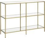 Opbergrek -  - Gehard glas - Goudkleurig, Ophalen of Verzenden, Nieuw, Modern