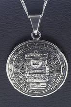 Zilveren Maya krijger ketting hanger, Sieraden, Tassen en Uiterlijk, Kettinghangers, Nieuw, Verzenden