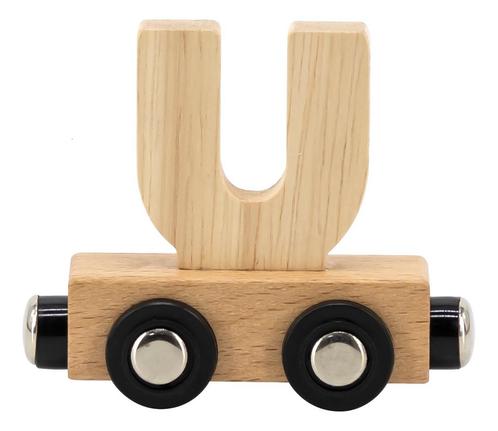 Tryco Houten Naturel Lettertrein - Letter U TR-353068, Kinderen en Baby's, Kinderkamer | Inrichting en Decoratie, Nieuw, Verzenden