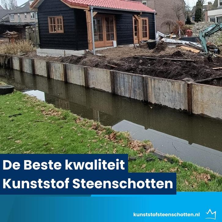 Kunststof Beschoeiing Steenschotten 140x110x5, Tuin en Terras, Overige Tuin en Terras, Zo goed als nieuw, Ophalen of Verzenden