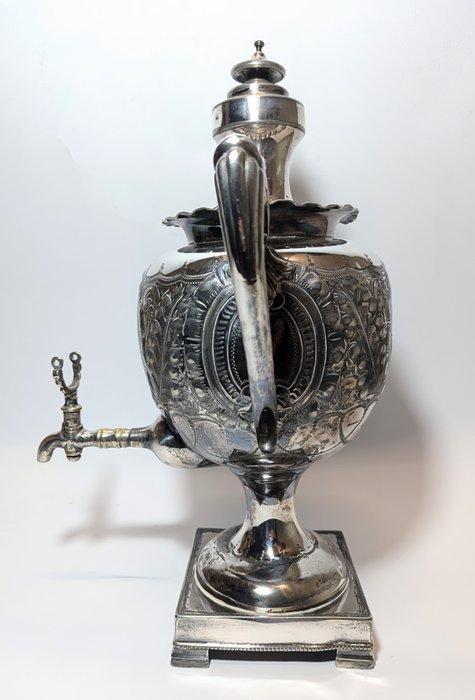 Samovar - Sheffield Zilver - Oud Samowar theeetter, Antiek en Kunst, Antiek | Meubels | Tafels