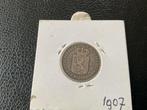 Nederland. Wilhelm II. 1/2 Gulden 1907 (Zonder minimumprijs), Postzegels en Munten, Munten | Nederland