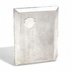 Art Deco sterling silver cigarette or card case engine, Antiek en Kunst, Antiek | Goud en Zilver