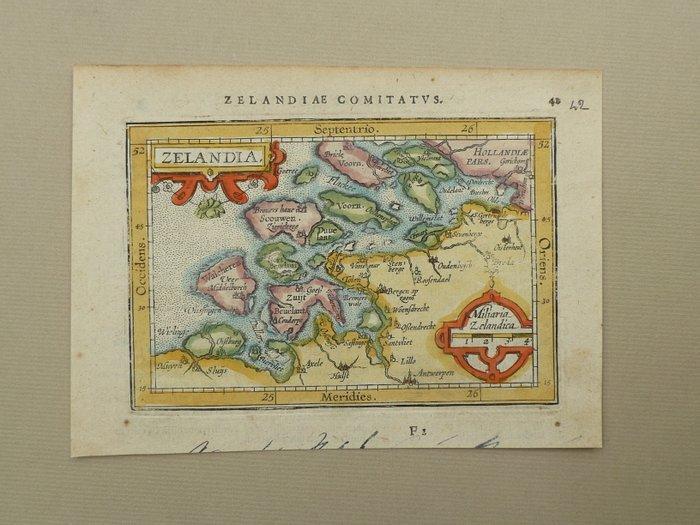 Nederland - Zeeland; Philippe Galle - Zelandia - 1581-1600, Boeken, Atlassen en Landkaarten
