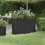 vidaXL Plantenbak 114x40x68 cm gepoedercoat staal, Tuin en Terras, 100 cm of meer, Verzenden, Nieuw, Metaal