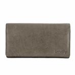 Landley Dames Harmonica Portemonnee Leer RFID Taupe Grijs, Sieraden, Tassen en Uiterlijk, Portemonnees, Verzenden, Nieuw, Overige merken