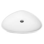 Waskom BWS 14x42x63 cm Driehoek Solid Surface Wit, Ophalen of Verzenden, Nieuw, Overige typen