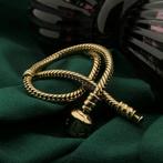 Gouden Pandora armband; Snake Chain | 21 cm (dames sieraad), Sieraden, Tassen en Uiterlijk, Overige merken, Goud, Gebruikt, Ophalen of Verzenden