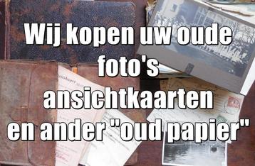 Wij kopen ansichtkaarten, fotos, documenten, folders enz. beschikbaar voor biedingen