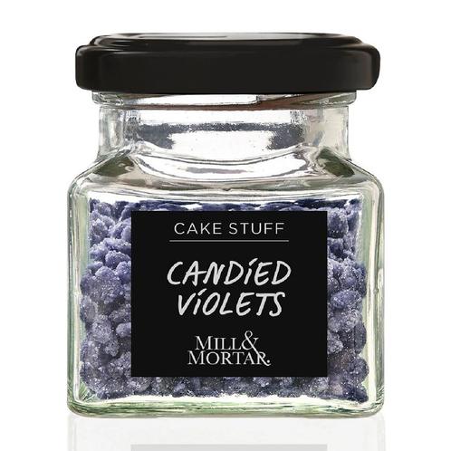 Mill & Mortar Strooisel Viooltjes Gekonfijt 40gr, Hobby en Vrije tijd, Taarten en Cupcakes maken, Nieuw, Verzenden