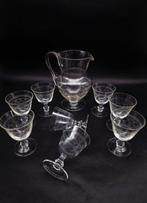 Champagneglas (8) - Guilloché - Kristal