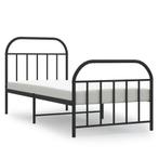 Zwart Metalen Bedframe 90x200 - Tweedekansje! Ruimtebespa..., Huis en Inrichting, Slaapkamer | Bedden, 90 cm, Eenpersoons, Zwart