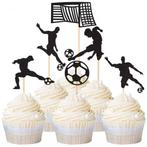 Voetbal taart of cupcake decoratie set, Nieuw, Versiering, Verzenden, Verjaardag