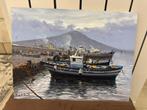 Pasquale Vuotto (1958) - Porto Pozzuoli in controluce, Antiek en Kunst