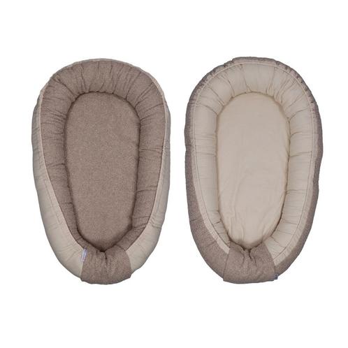 MamaLoes Teddy Boucle Nougat Omkeerbaar Babynest ML020120, Kinderen en Baby's, Kinderkamer | Beddengoed, Nieuw, Verzenden