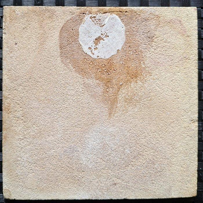 Tegel - Antieke tegel met marktkoopman en -vrouw. -, Antiek en Kunst, Antiek | Glas en Kristal