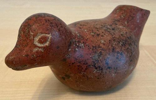 Colima rood aardewerk figuur van een vogel - Mexico -, Verzamelen, Mineralen en Fossielen