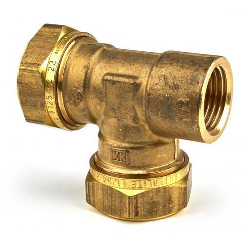 VSH Super knelkoppeling Ø22x22x3/4 T-stuk, Doe-het-zelf en Verbouw, Verwarming en Radiatoren, Verzenden
