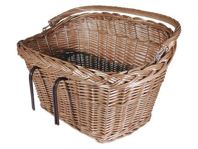 Fast Rider Rieten Fietsmand Rechthoekig Bruin, Fietsen en Brommers, Fietsaccessoires | Fietsmanden, Nieuw, Verzenden